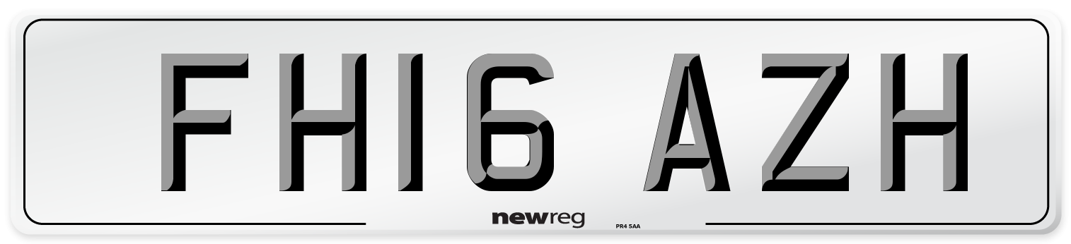 FH16 AZH Number Plate from New Reg